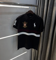 Ralph Lauren Black Logo Work Premium Polo T-shirt
