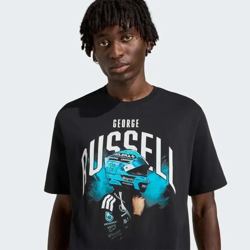 Adidas Black Printed Premium Classic T-Shirt