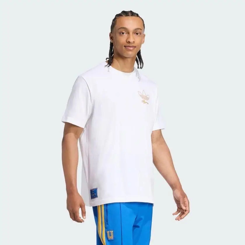 Adida s White Printed Premium Classic T-Shirt