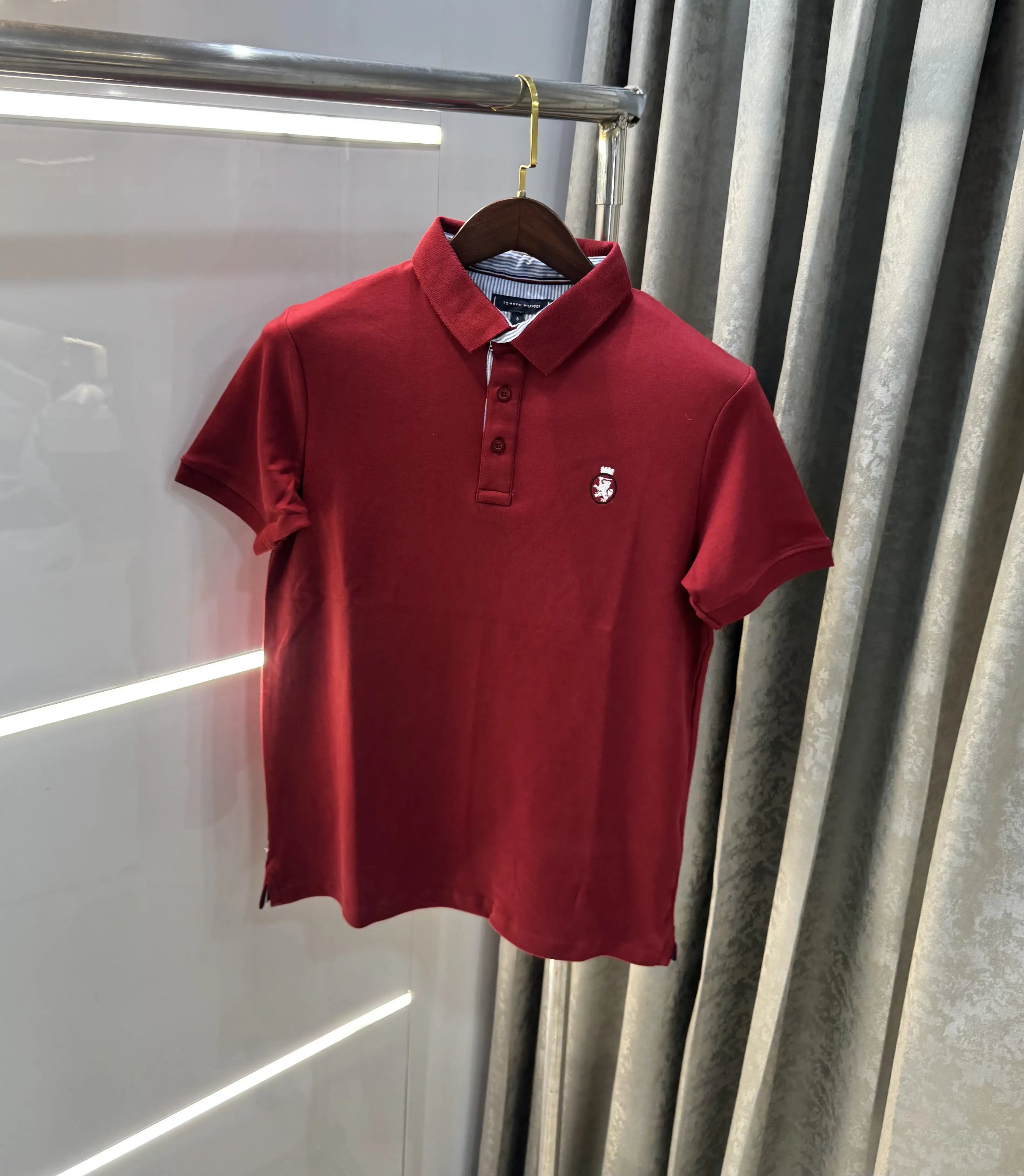 Tommy Hilfiger Maroon Premium Polo T-shirt