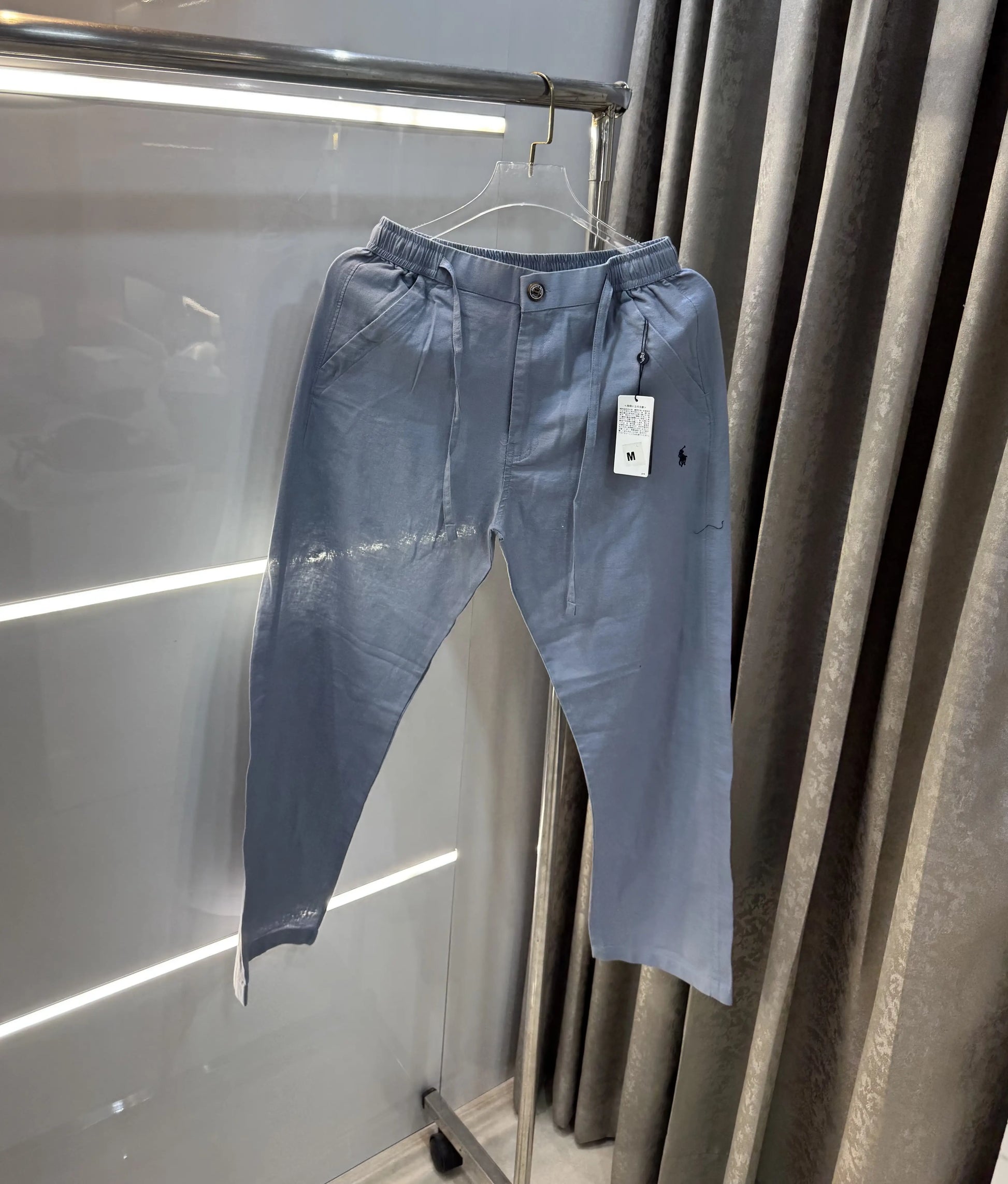 Ralph Lauren Sky Blue Premium Linen Trouser