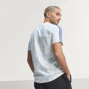 Adidas White Printed Premium Classic T-Shirt