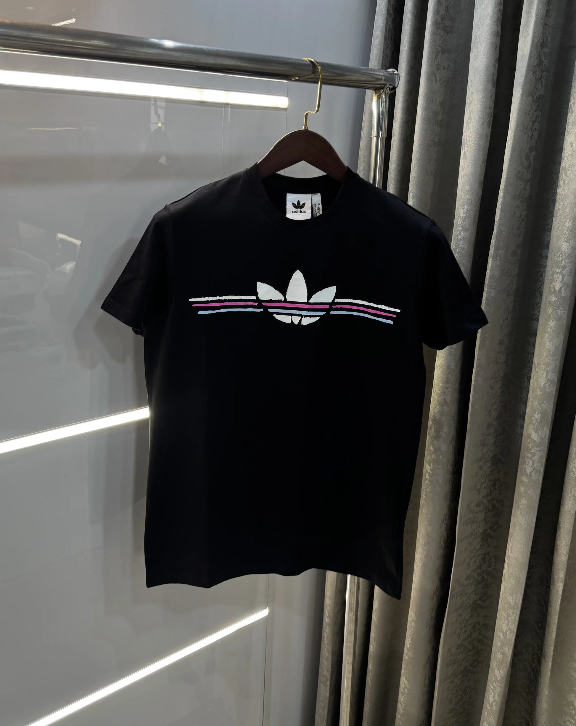 Adidas Black Printed Premium Classic T-Shirt