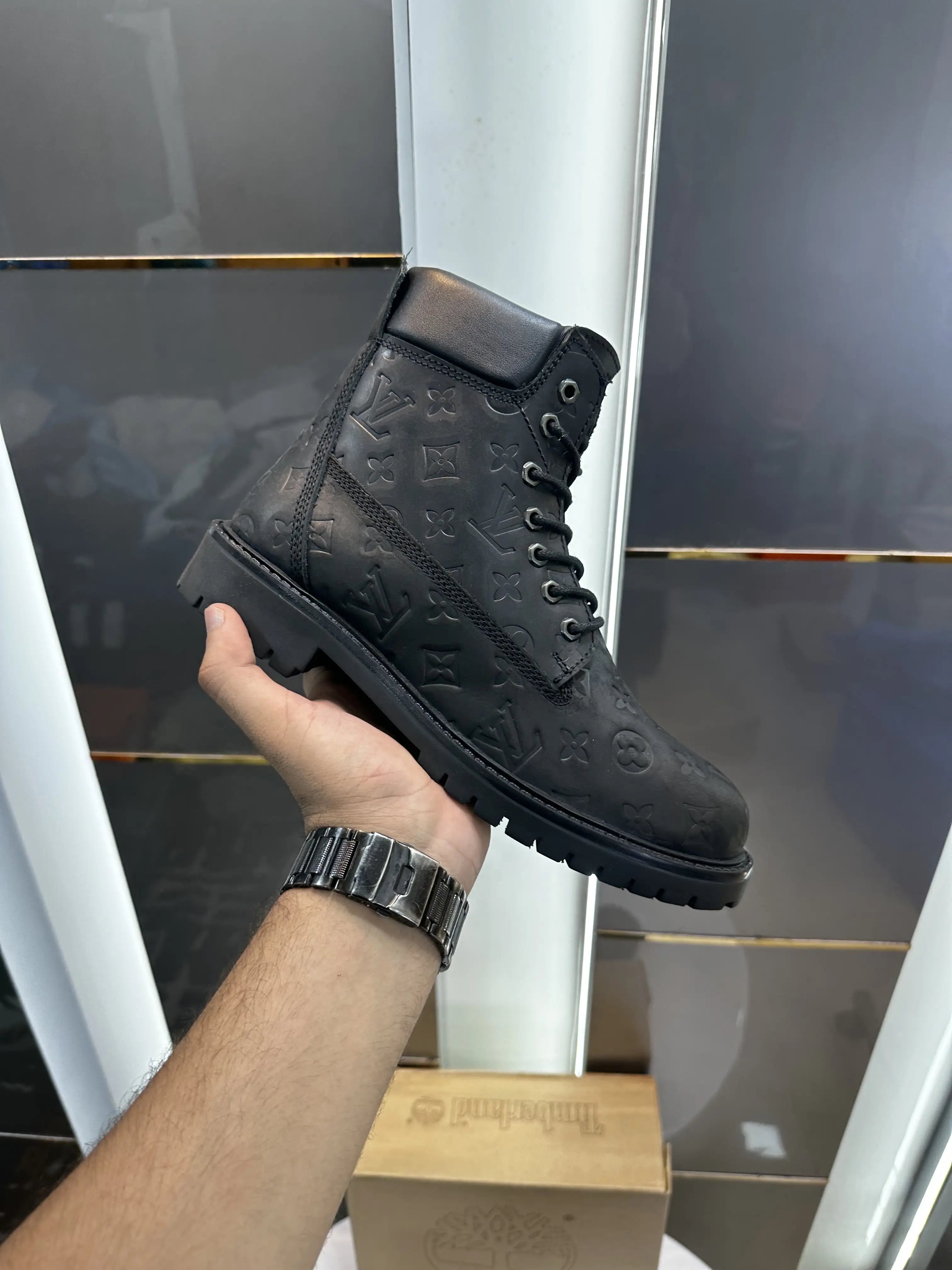Timberland_LV Black Long Boots Fot Men