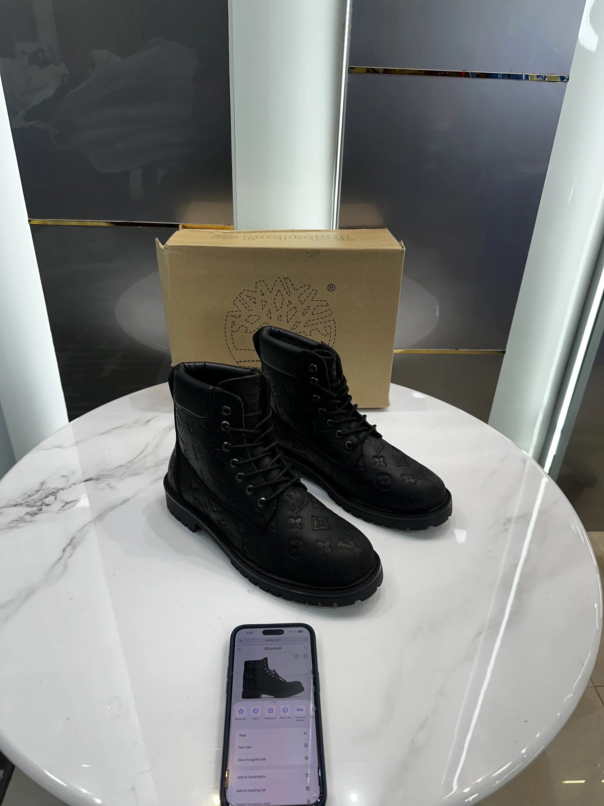Timberland_LV Black Long Boots Fot Men