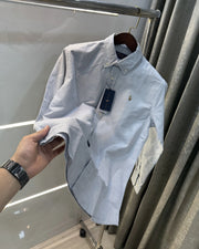 Ralph Lauren Grey Small Checks Premium Shirt
