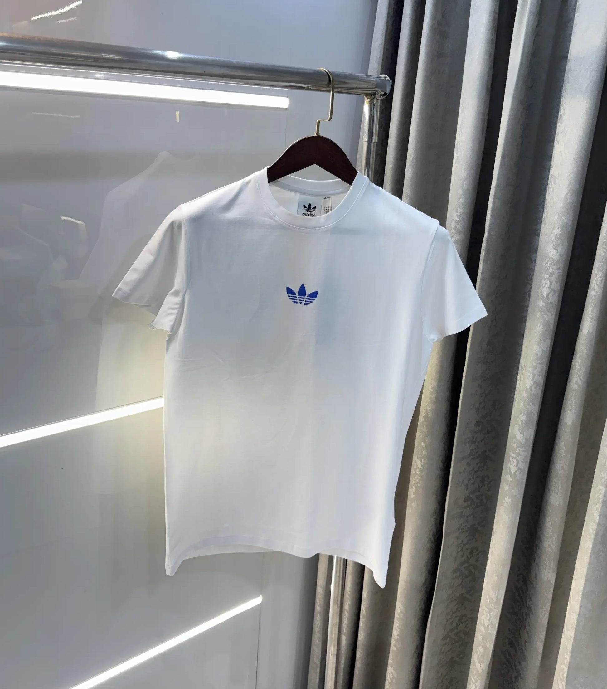 Adidas White Printed Premium Classic T-Shirt