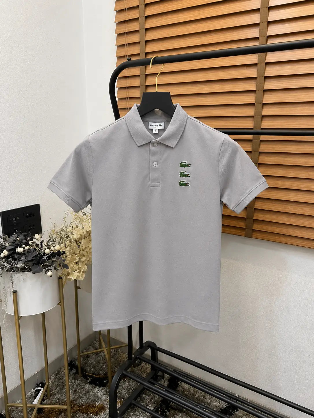 Lacost_e Monogram Embroidered Imported Premium Polo T-shirt With OG Brand Box (DN 002)