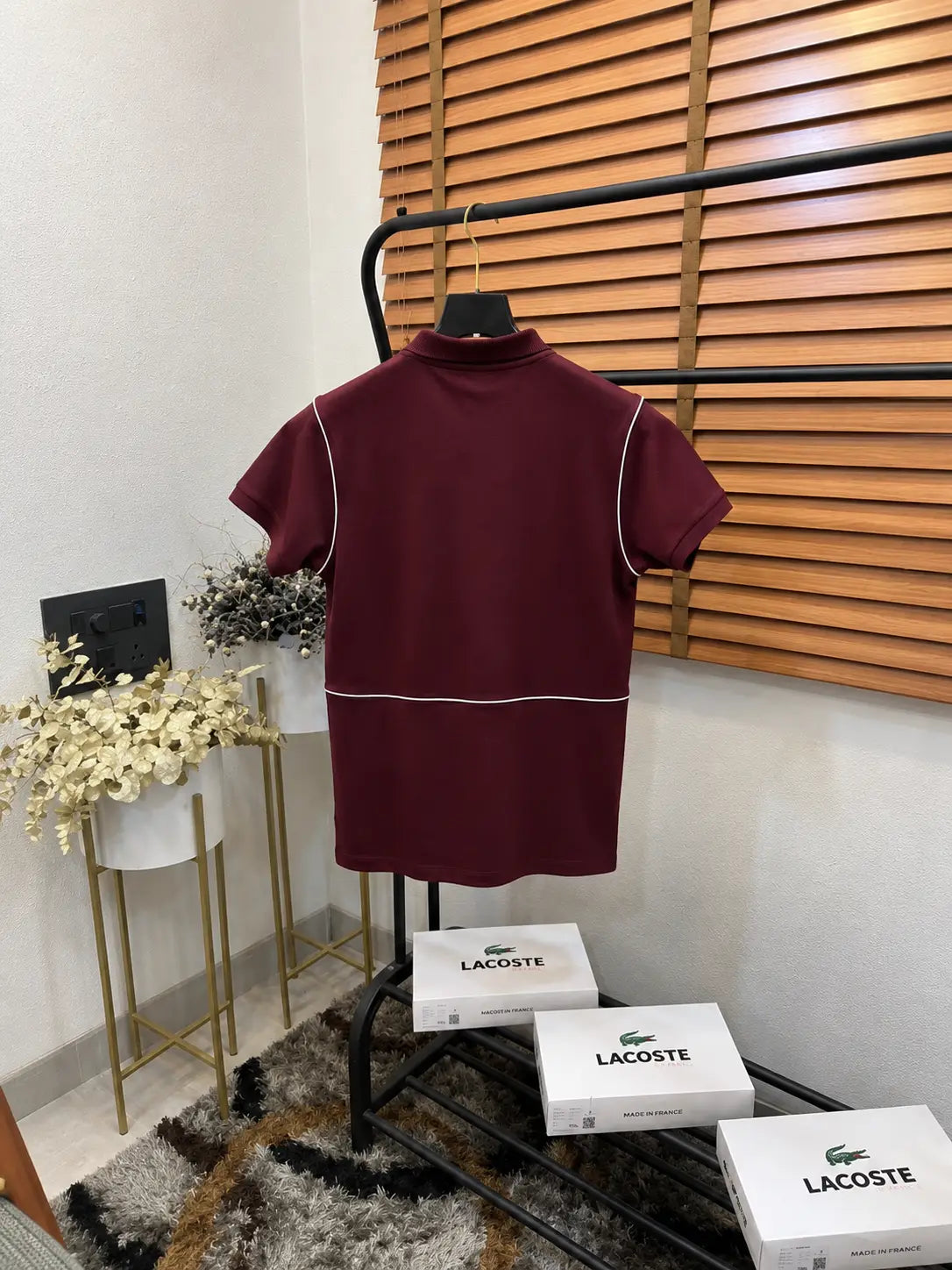 Lacost_e Imported Premium Polo T-shirt With Brand Box (DN 001)