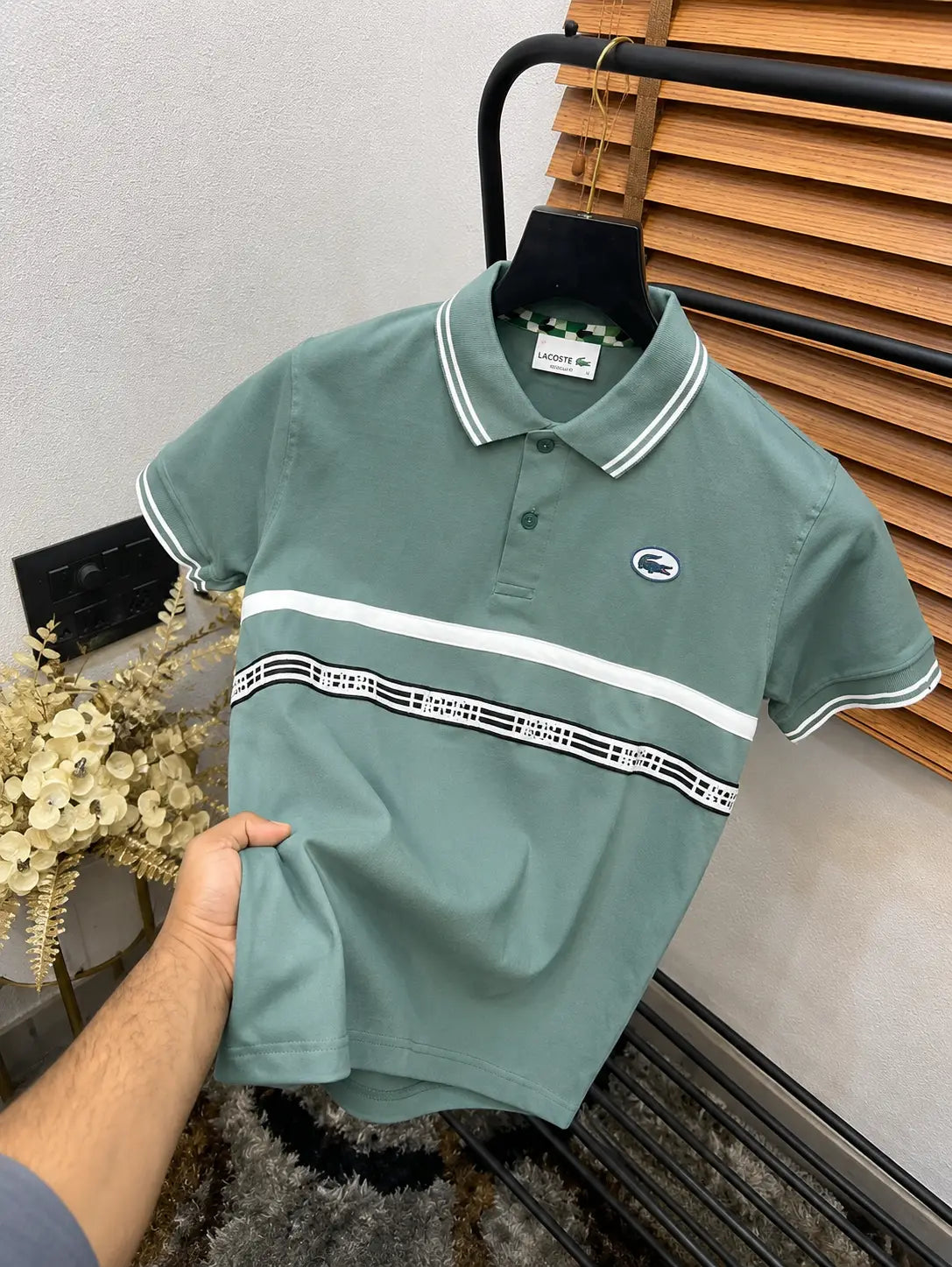 Lacost_e Premium Imported Polo Neck T-shirt
