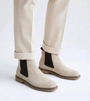 Clarks_Beige Premium Suede Leather Boots