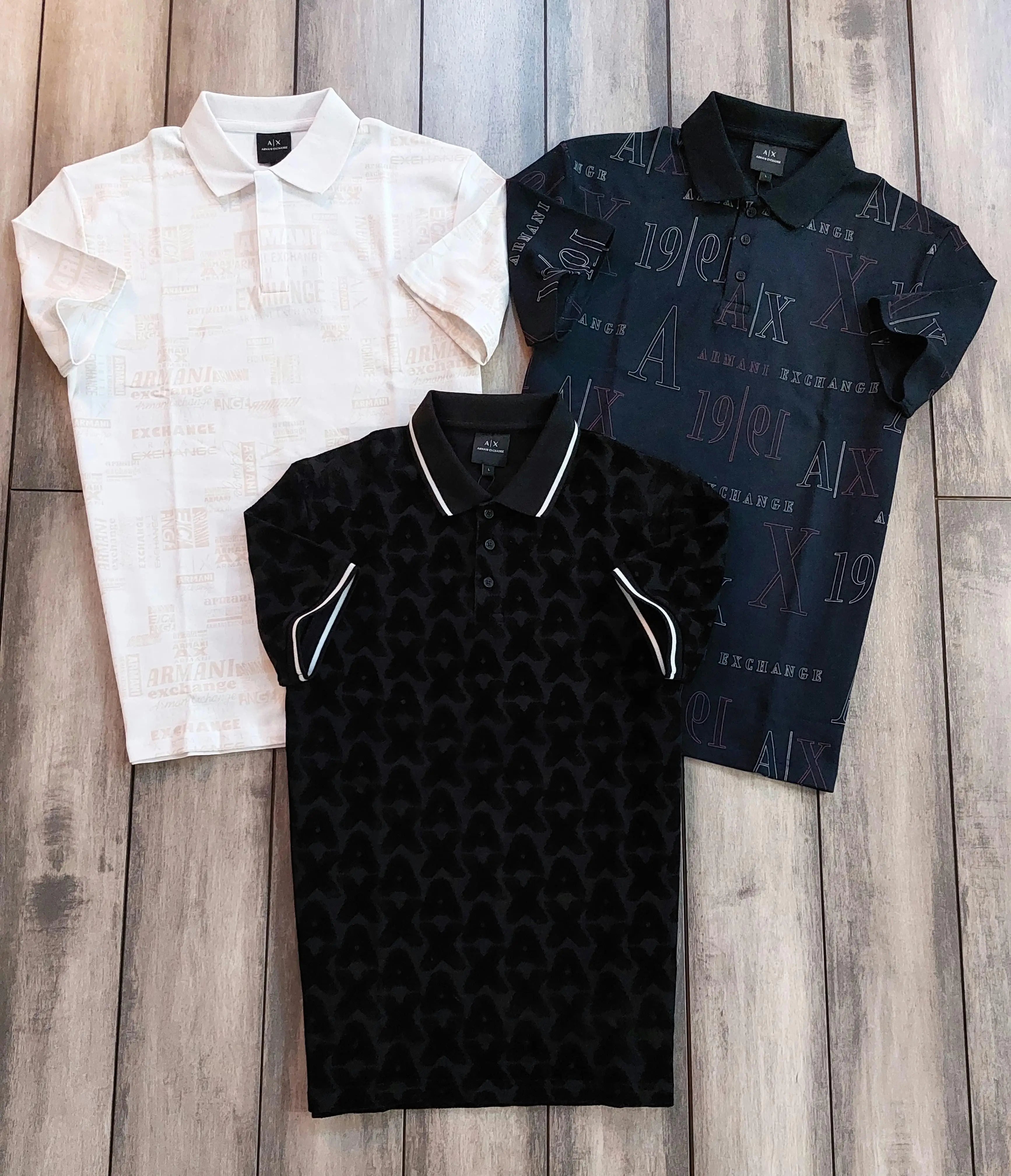 Arman i Exchange White Monogram Premium Polo T-Shirt