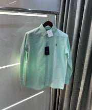 Ralph Lauren Aqua Green Small Checks Premium Shirt