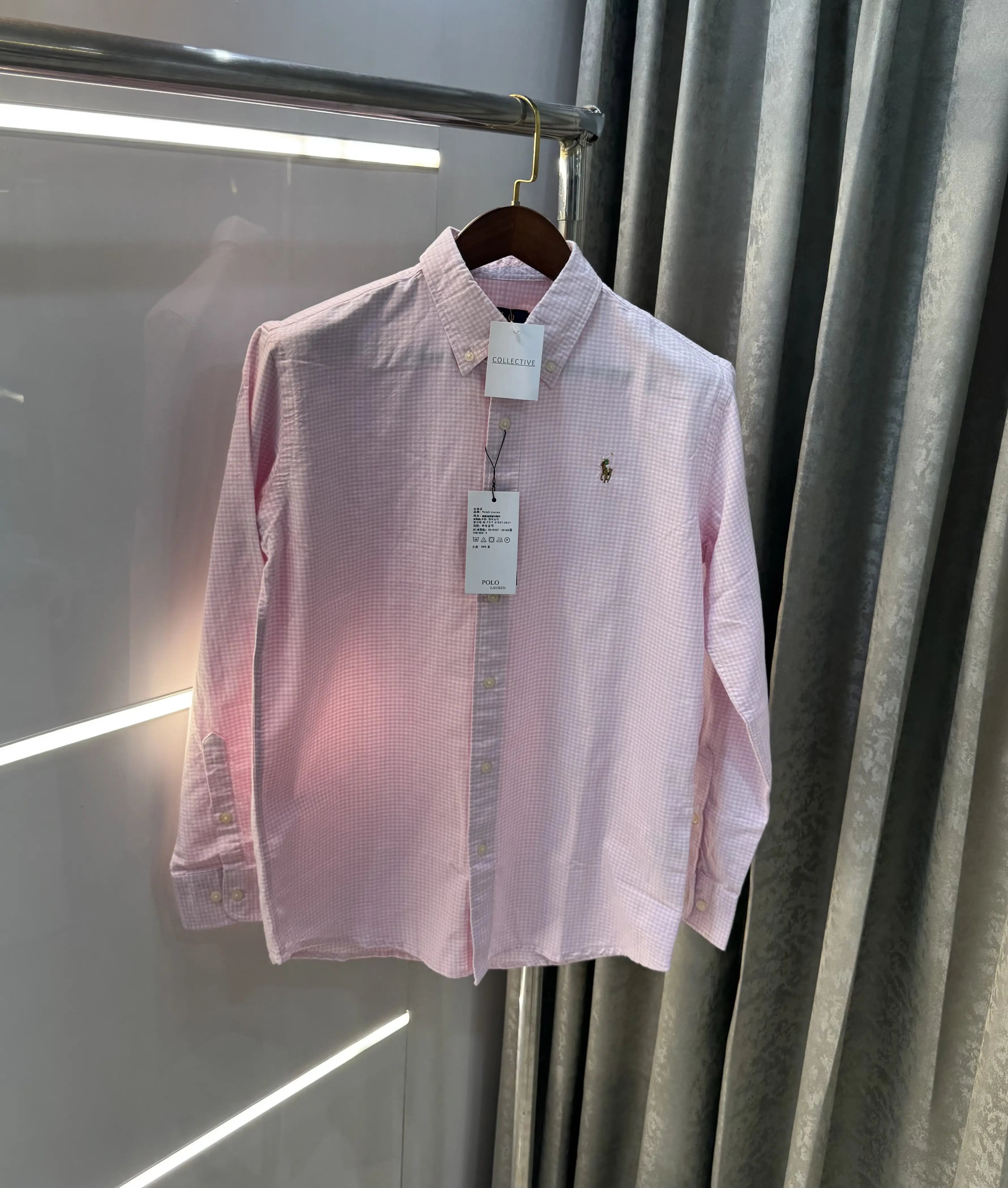 Ralph Lauren Pink Small Checks Premium Shirt