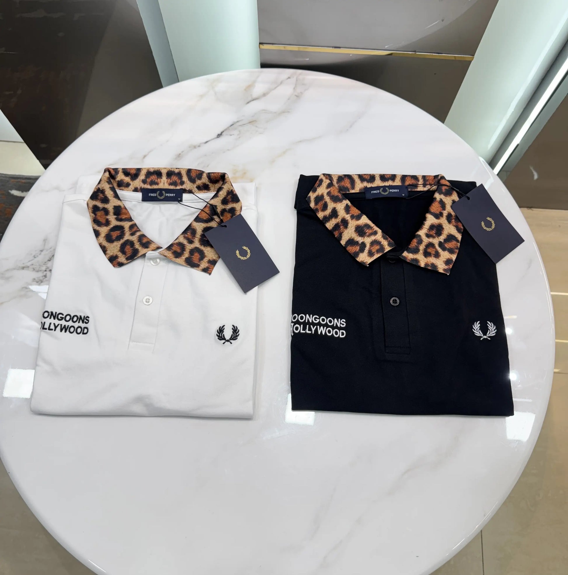 Fredperry White Embroidery Logo Premium Polo T-Shirt