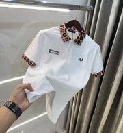Fredperry White Embroidery Logo Premium Polo T-Shirt