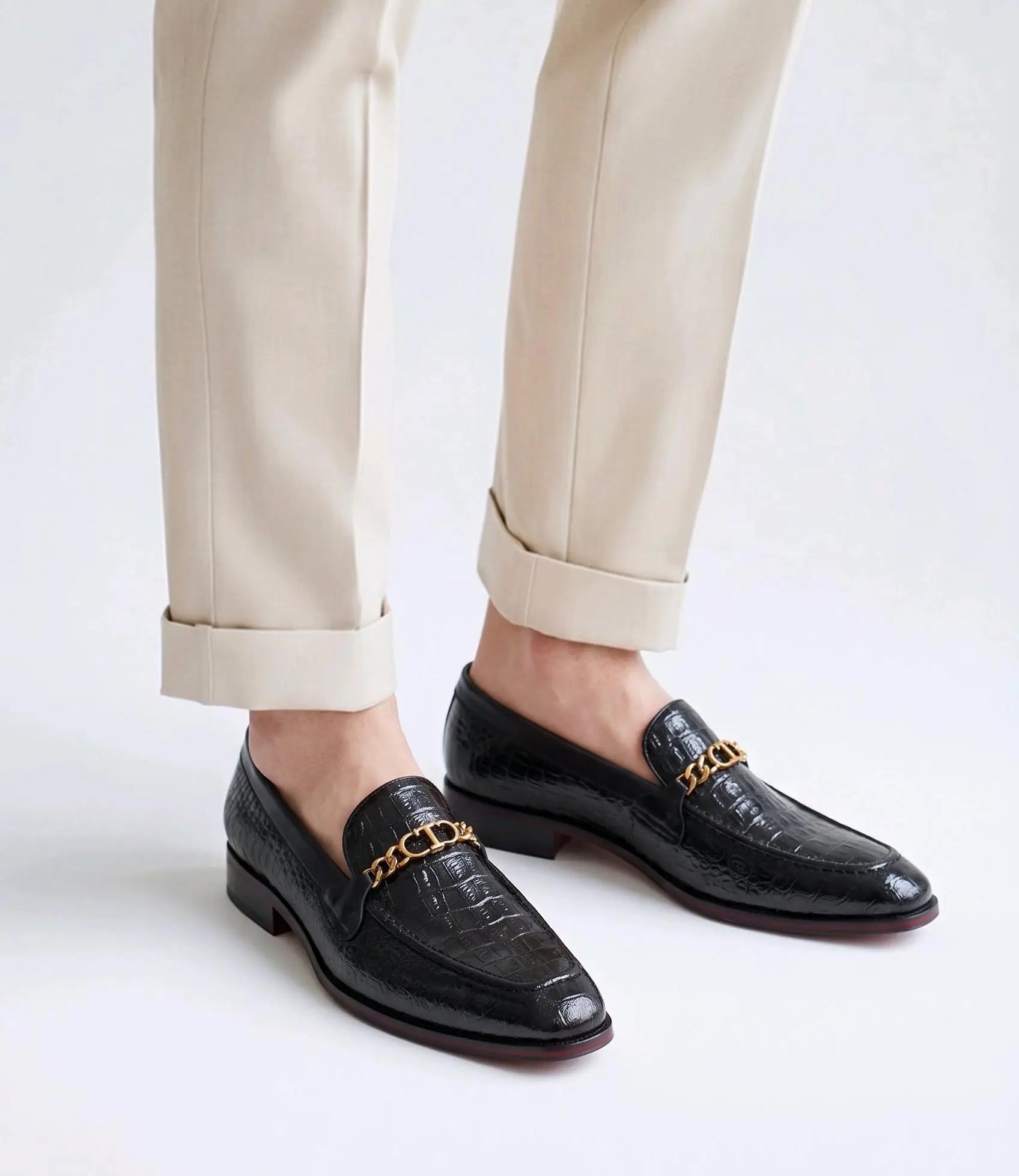 Frank_Romello Black Premium Formal Loafers