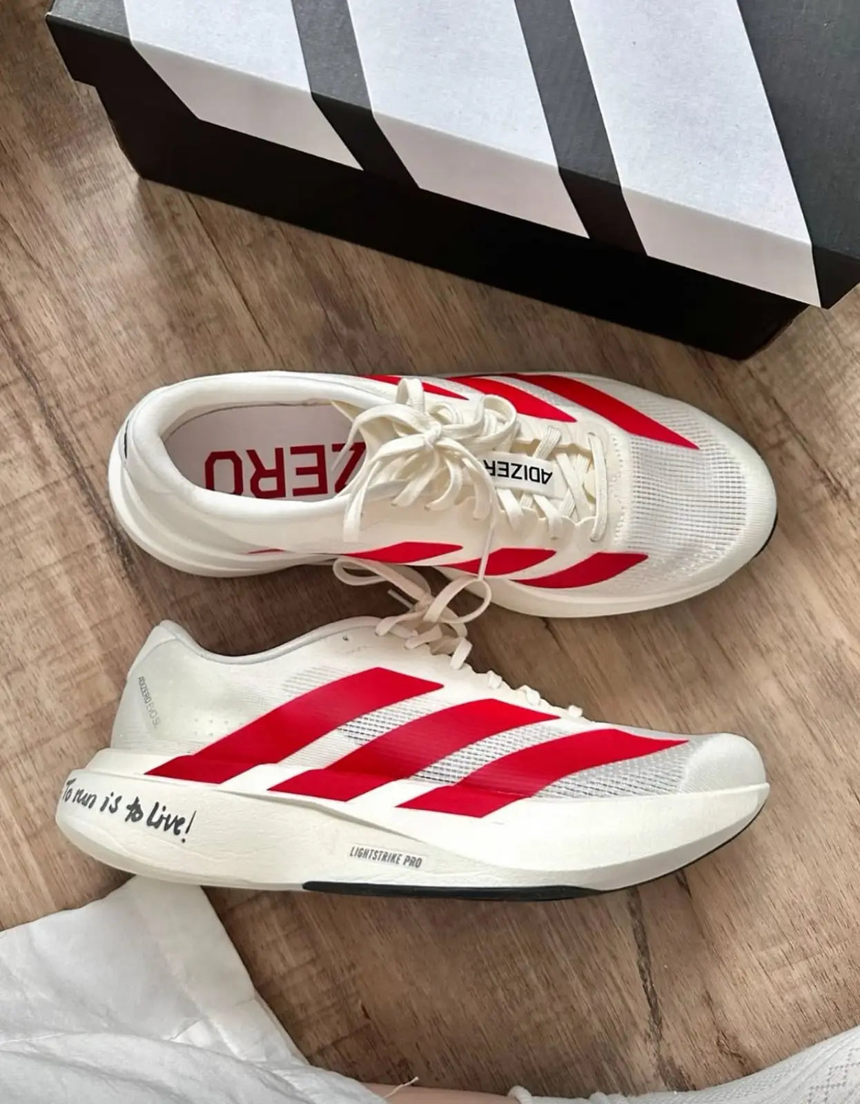 Adidass Adizero Evo Sl White Red (400