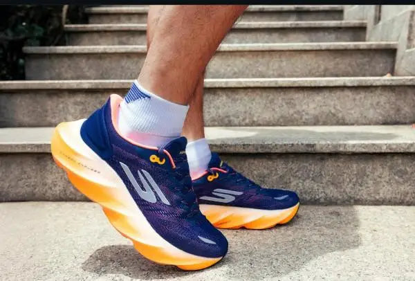 SKECHERS AERO BURST BLUE ORRANGE