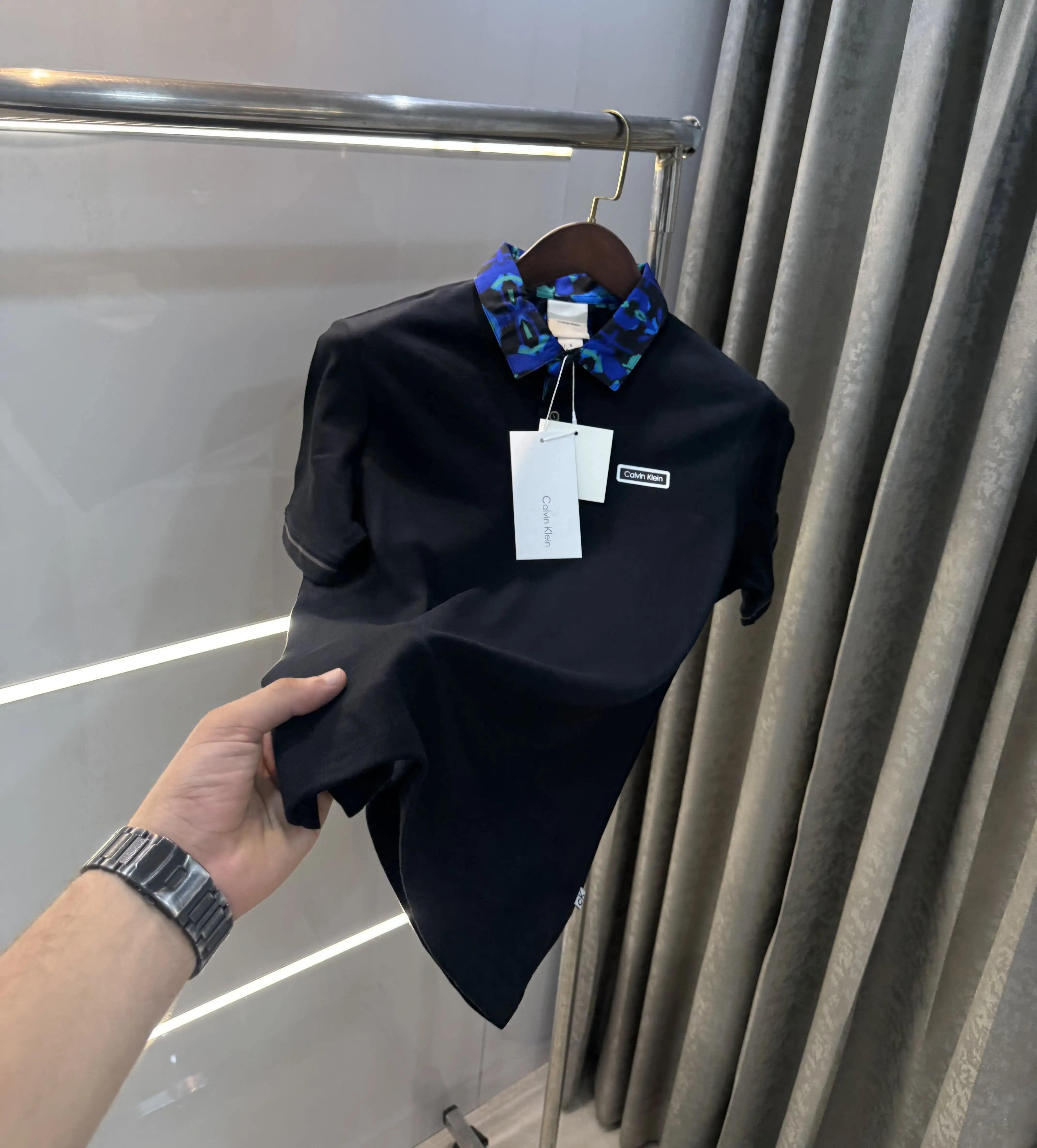 Calvin  Klein Black Premium Polo T-Shirt