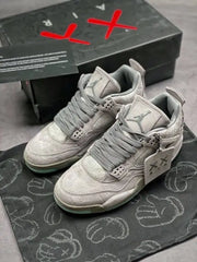 Jordan Retro 4 Kaws Cool Grey Glow In Dark Semi UA