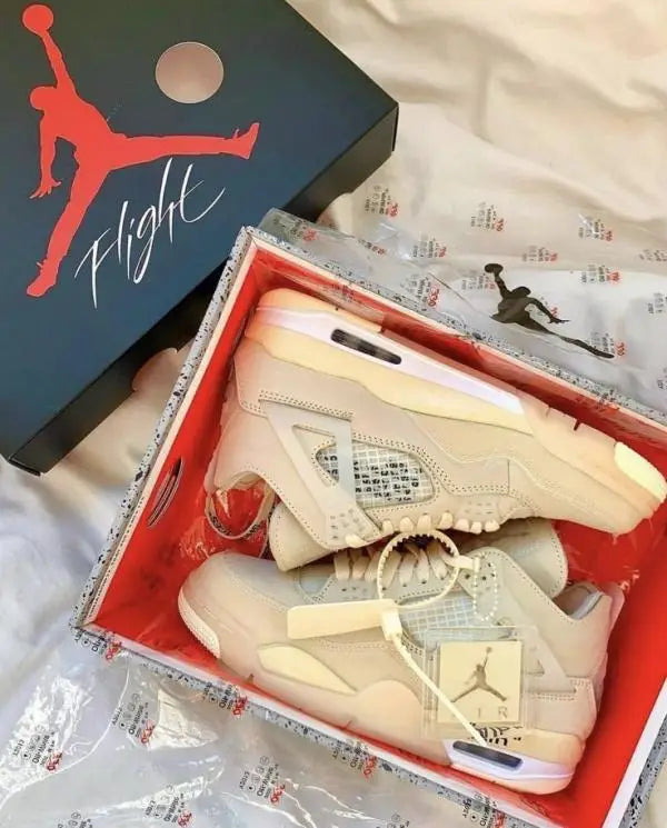 Jordan Retro 4 Off White Sail Semi Ua