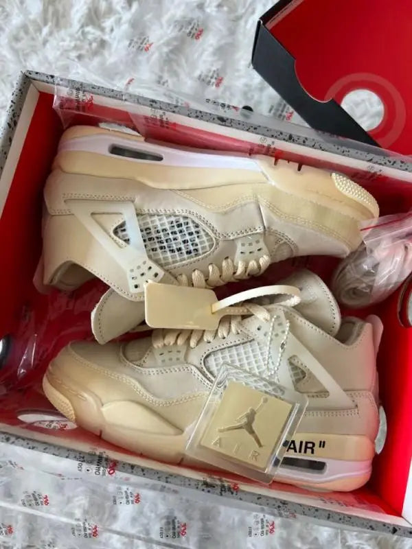Jordan Retro 4 Off White Sail Semi Ua