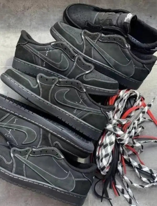Travis Scott x Air Jordan 1 Low Black Phantom Surplus Semi UA