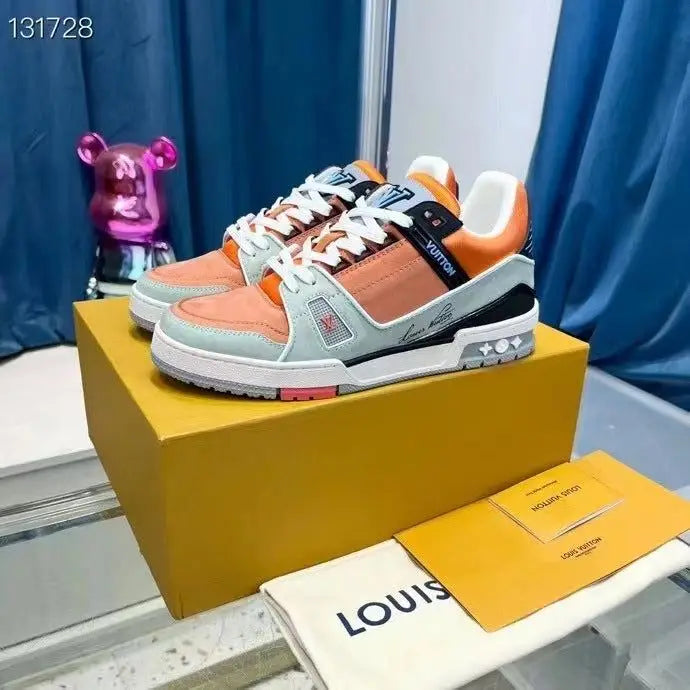 Loui s Vuitton Trainer Multi Orange With Accessories