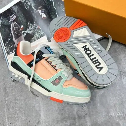 Loui s Vuitton Trainer Multi Orange With Accessories