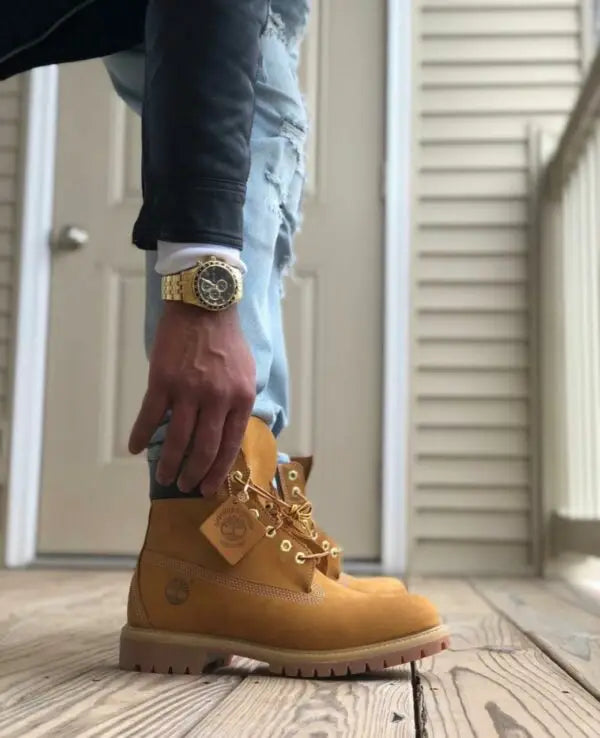 TIMBERLAND LONG BOOT WHEAT BROWN TAN PREMIUM Quality
