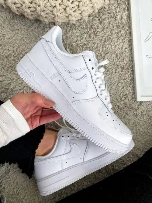 Nik e Airforce 1 Short Leather Men White Bustbag Bill CarryBag 1 Bottle lace Fixx Only