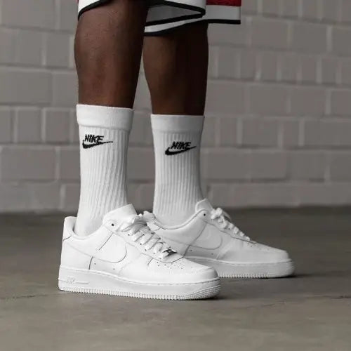 Nik e Airforce 1 Short Leather Men White Bustbag Bill CarryBag 1 Bottle lace Fixx Only