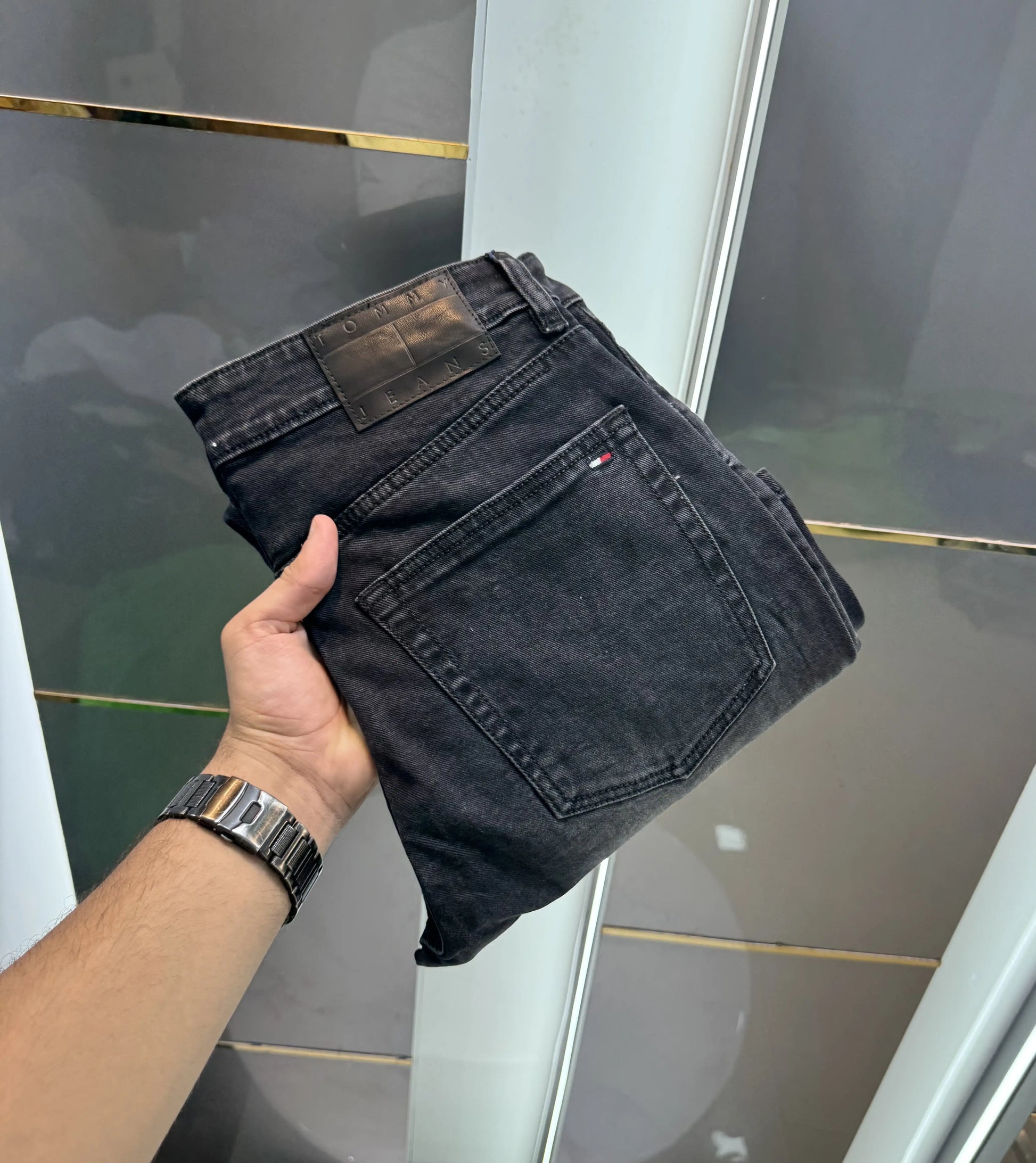 Tommy Hilfiger Carbon Black Imported Premium Denim