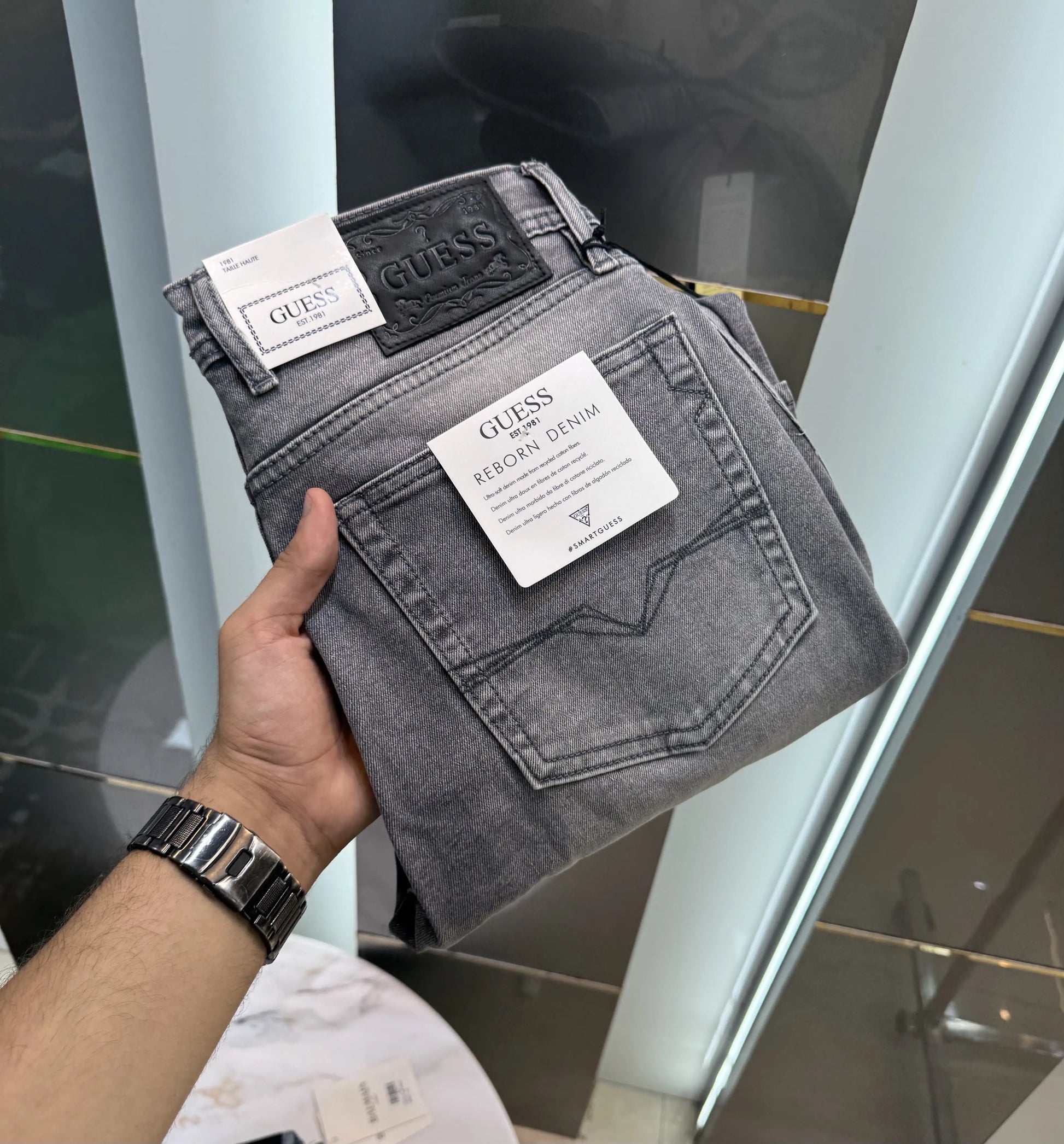 Guess Light Grey Premium Classic Denim