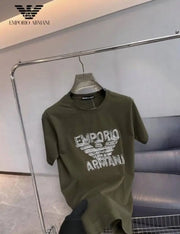 Emporio Arman_i Embroidered Premium Round Neck T-shirt