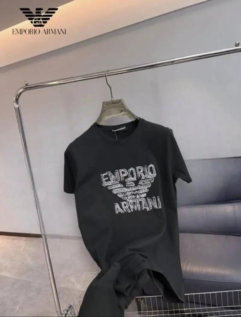 Emporio Arman_i Embroidered Premium Round Neck T-shirt