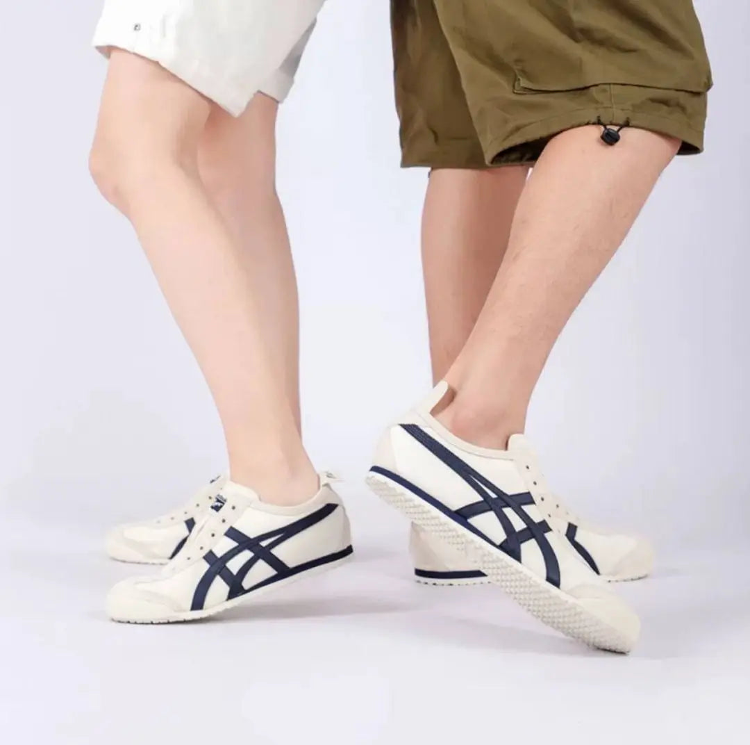 Onitsuka Tiger Mexico 66 Slip On Beige Navy Fix 179