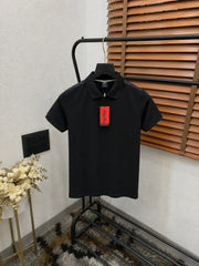 Hug_o Bo-s5 Shoulder Logo Strap Premium Polo T-shirt