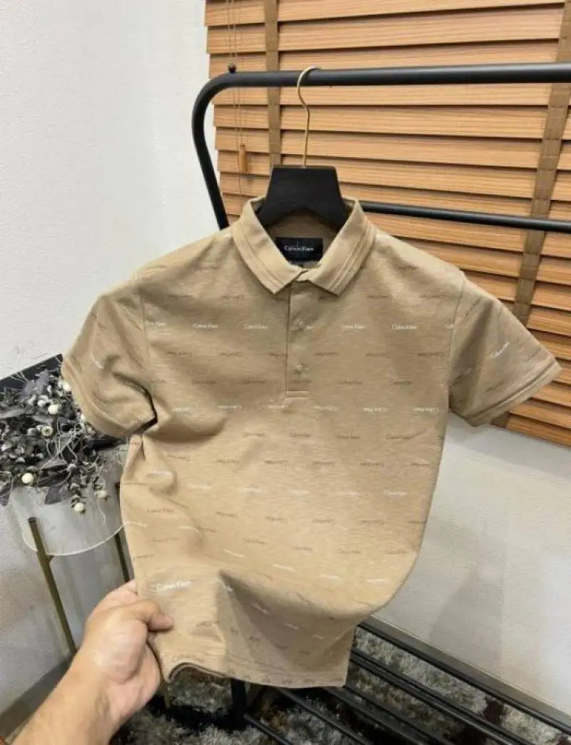 Calvin Klei_n All Over Printed Imported Premium Polo T-shirt