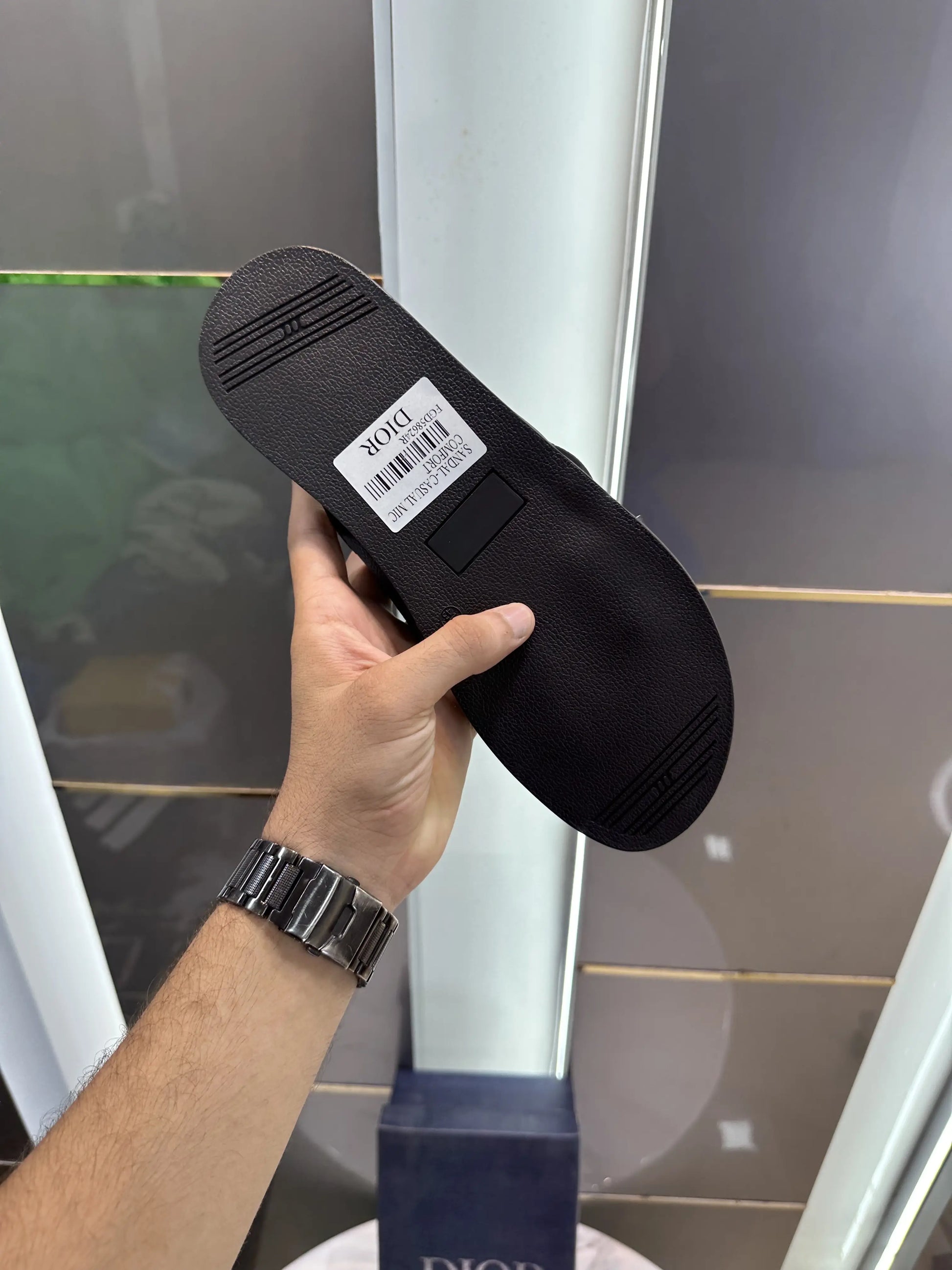 Dior_Cross CD Black Slide For Men