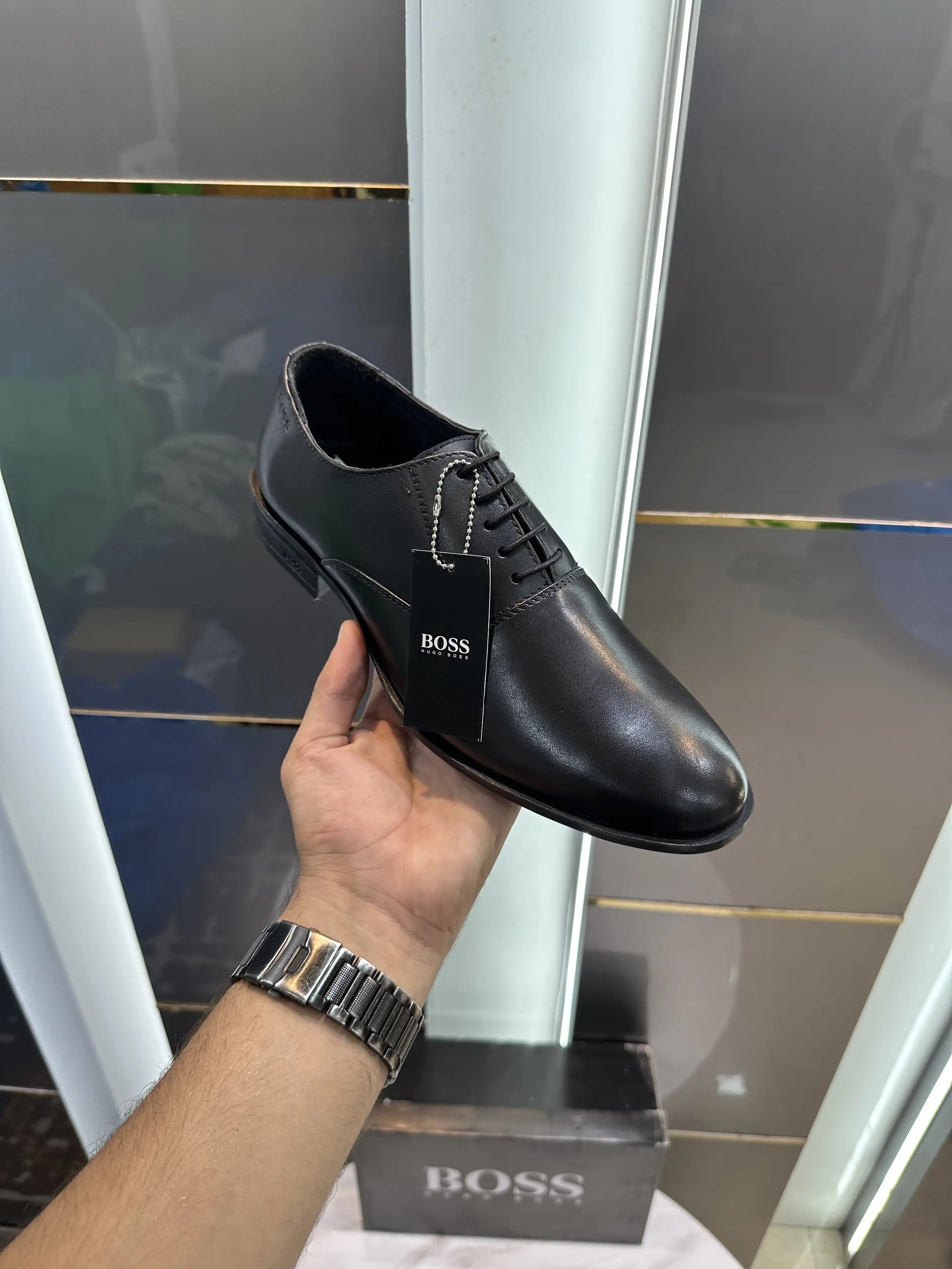  Boss_Black Premium Leather Formal Shoes