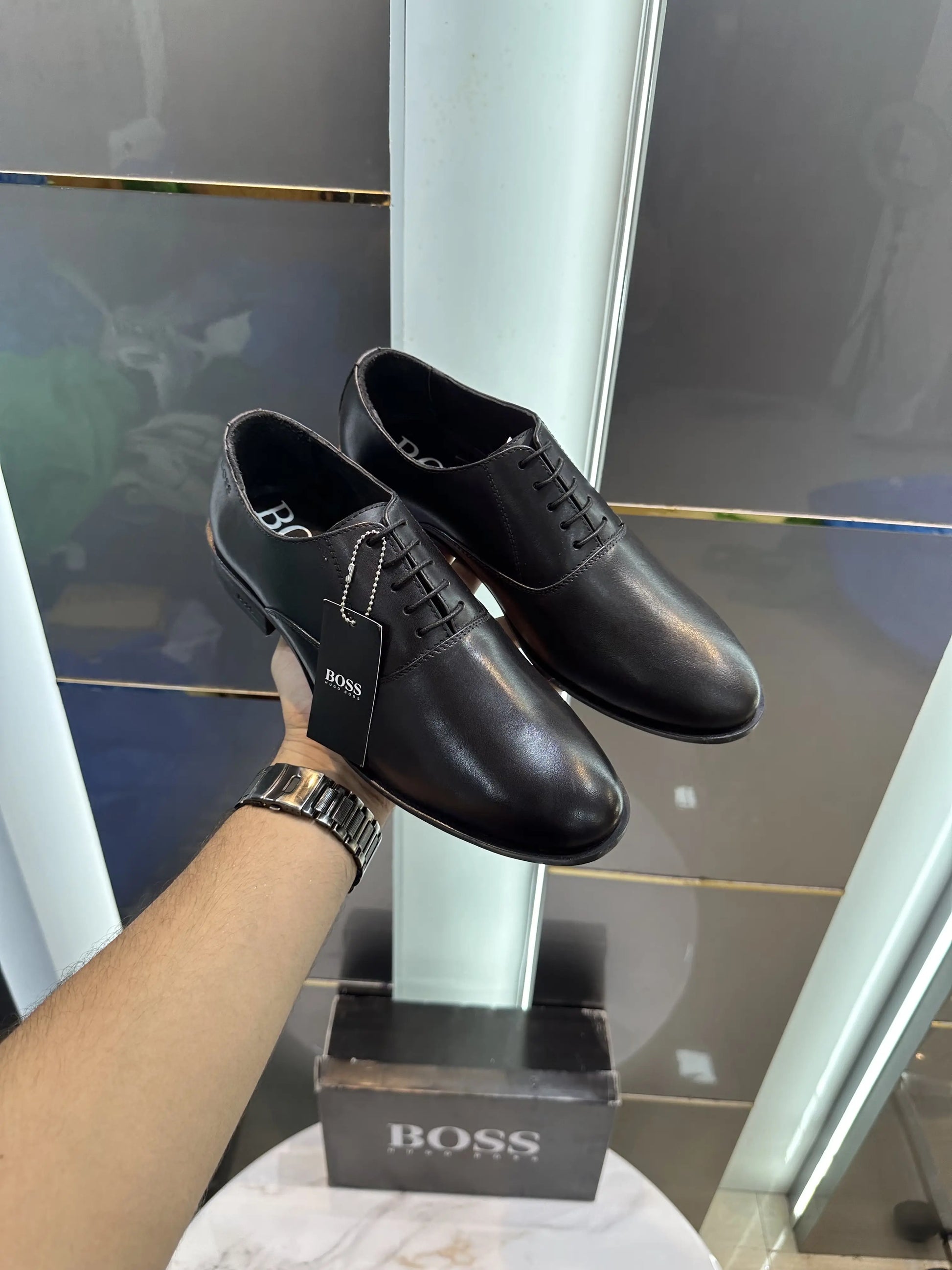  Boss_Black Premium Leather Formal Shoes