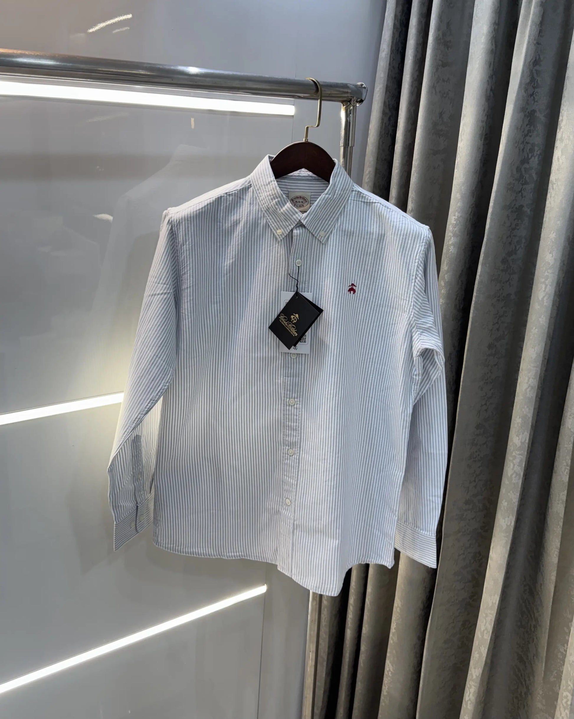 Brooks Brother Grey Oxford Premium Shirt