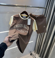 Calvin Klein Brown Logo Work Premium Cord Set