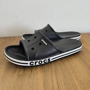 Crocs_Bayaband Black White Slide For Men
