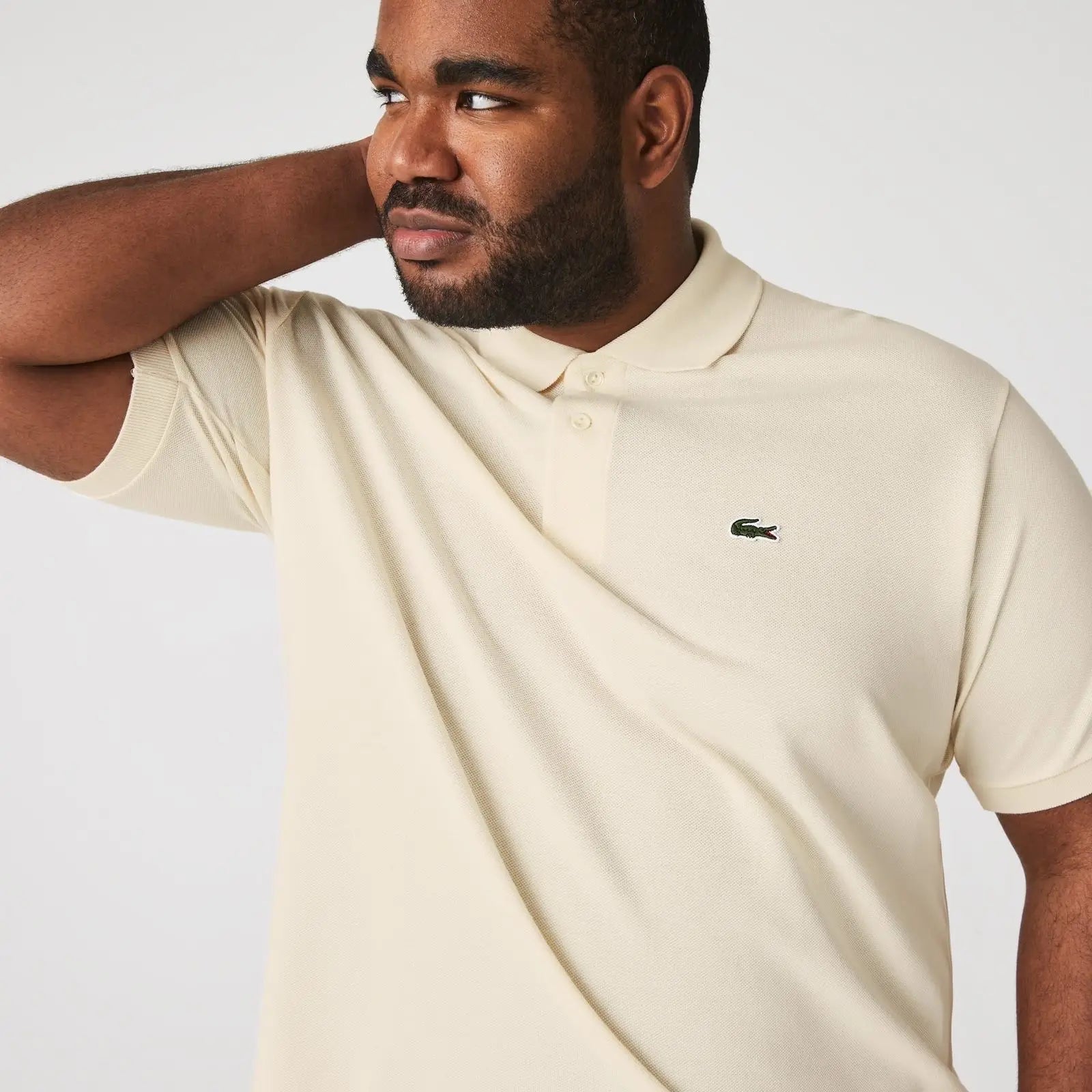 Lacost e Cream Logo Work Premium Polo T-Shirt