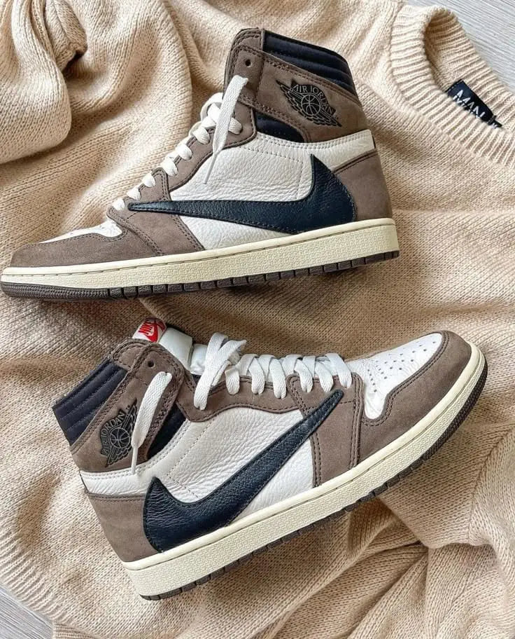 Nike Air Jordan Retro 1 High OG Travis Scott DARK MOCHA (Semi UA)