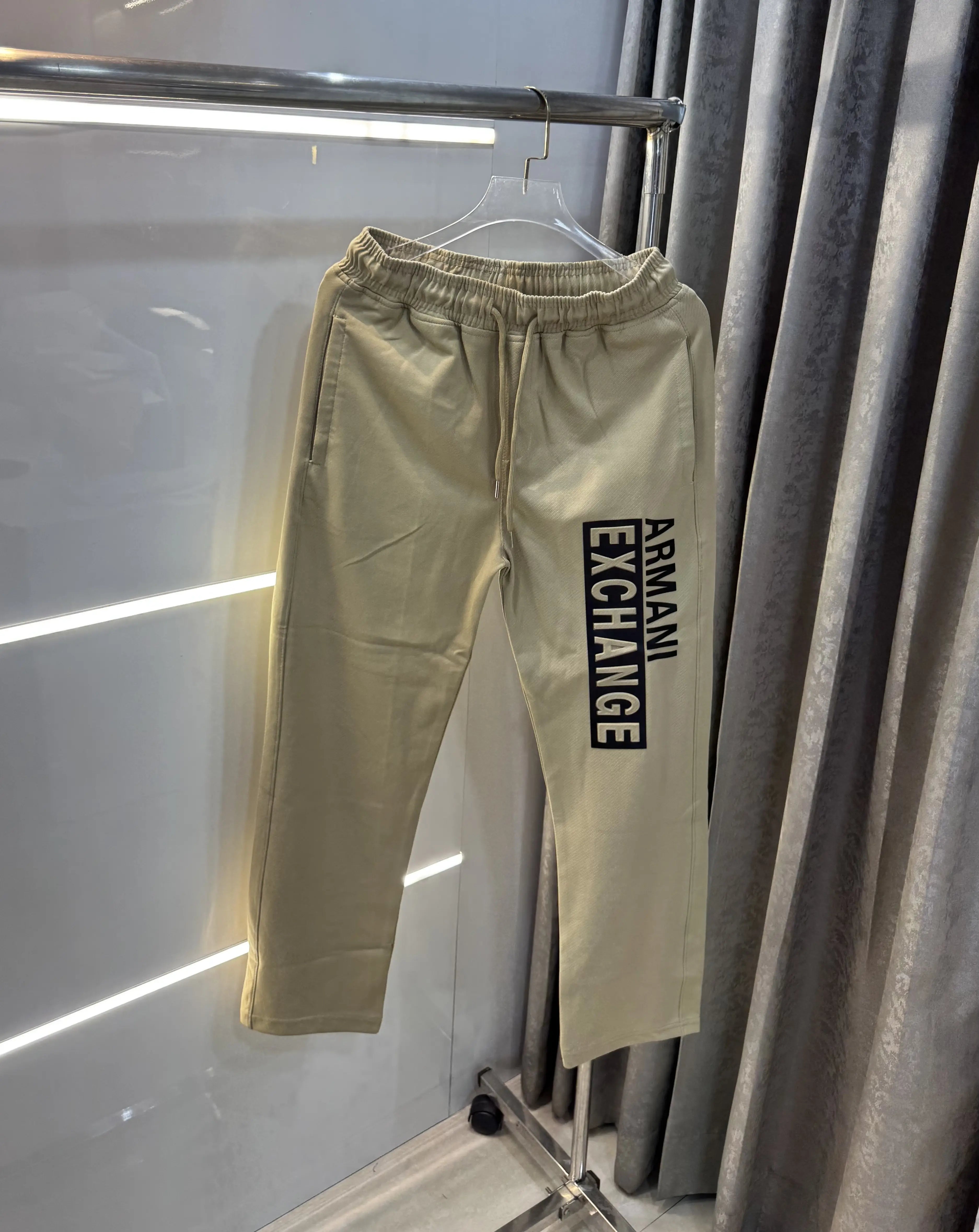 Armani Exchange Beige Premium Trackpant