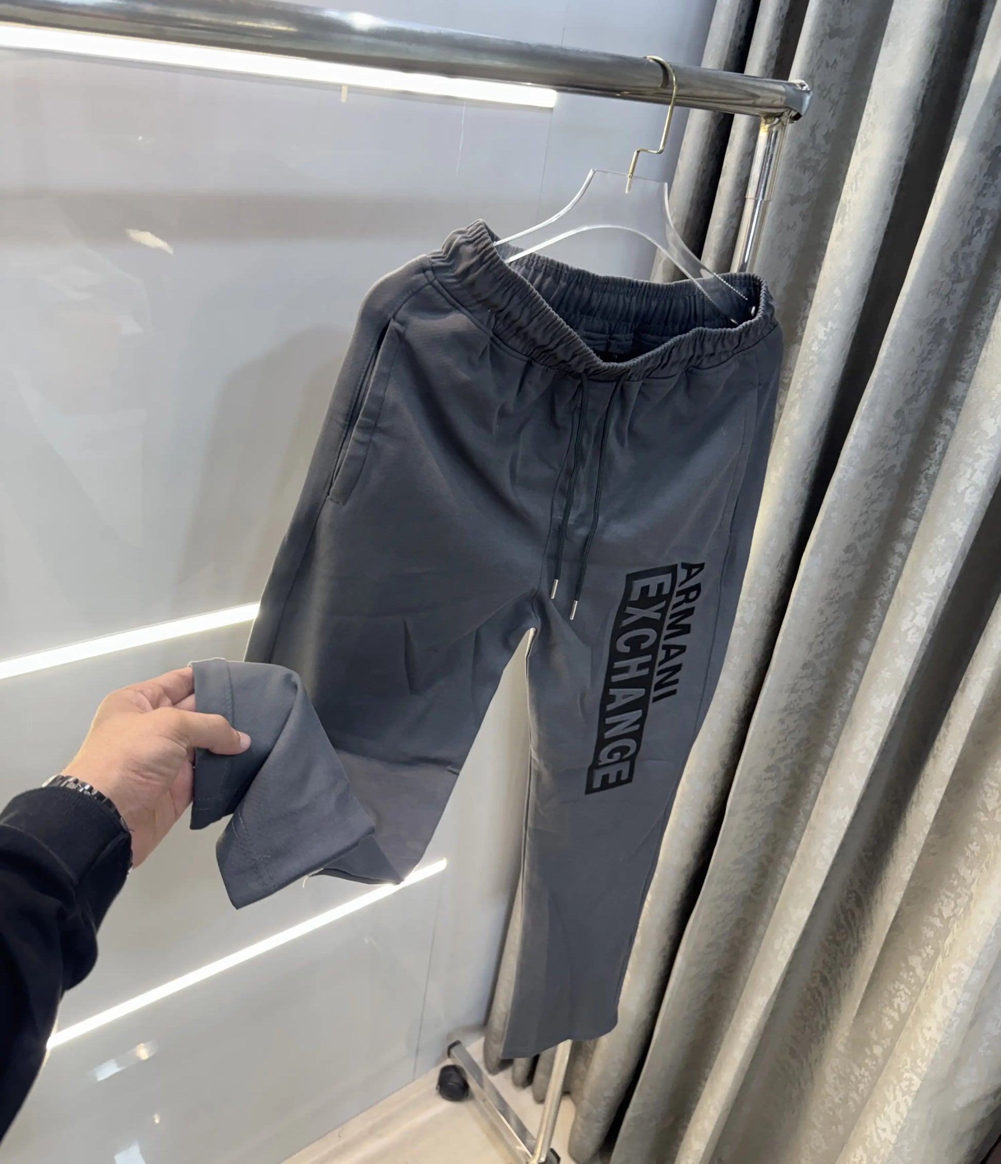 Armani Exchange Grey Premium Trackpant
